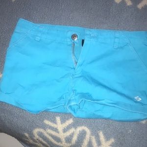 Brand is Encye Size L in kids color is turquoise.